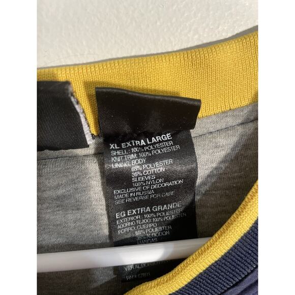 Vintage Michigan Wolverines Jacket Sz XXL Fleece lined Windbreaker Starter 90s - Picture 7 of 14